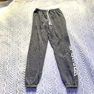 Pink grey sweatpants
